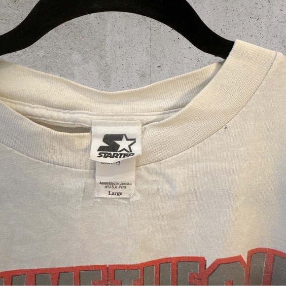 Vintage STARTER Detroit Red Wings 1997 NHL Stanley Cup finals white Tee. - Picture 2 of 2